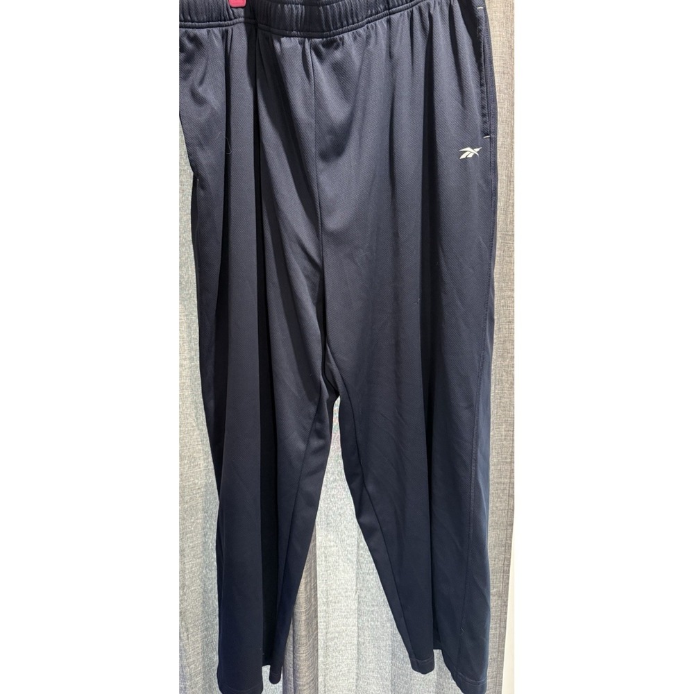 Reebok Mens Athletic Lounge / Sweatpants Blue Size XXL Pockets Drawstring Logo